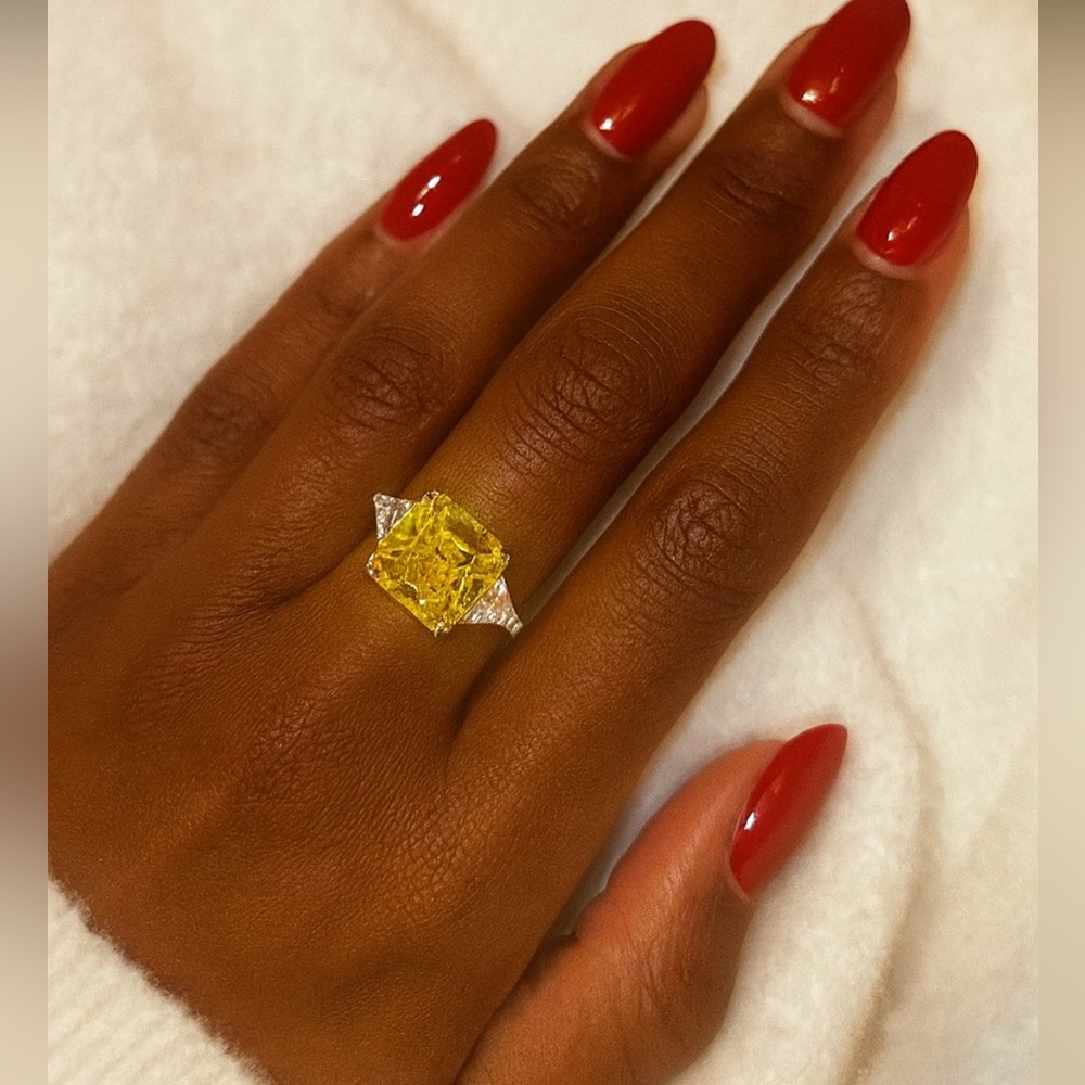 Citrine Cocktail Ring - 7